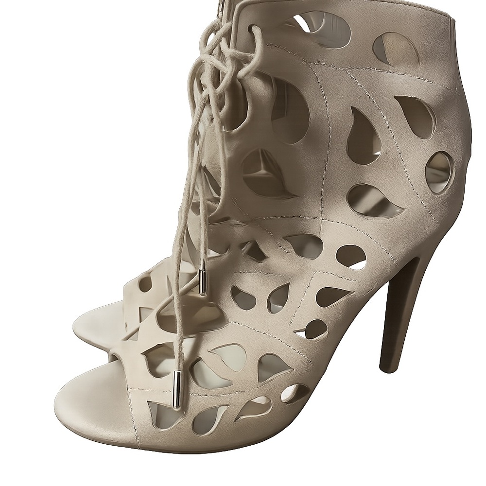 ALDO Women’s Cut-Out Lace-Up Ankle Booties Heels – Size 7.5